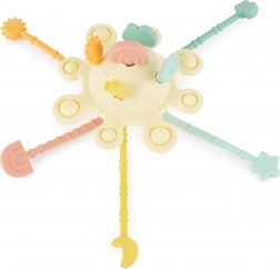 Silikonová motorická hračka s aktivitami Banana