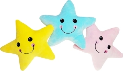 Plyšový polštář ve tvaru hvězdy 23 cm