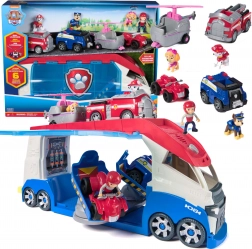 Paw Patrol velký patrolér se 4 vozidly se světlem a zvukem – Ryder, Chase, Marshall a Skye