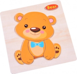 Dřevěné puzzle Zvířátka