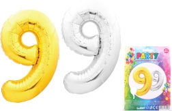 Balónek číslo 9 40 cm nylon