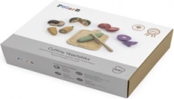 Dřevěná sada na krájení zeleniny pro děti