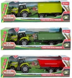 Plastový traktor s vlekem na volný chod se světlem a zvukem
