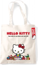Přírodní nákupní taška HELLO KITTY