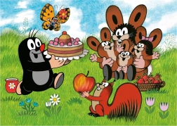 Dino Puzzle Krtek Narozeniny 24 Maxi Dílky