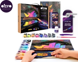 Okto malování modelovací hmotou – Opera House Sydney 30 × 40 cm