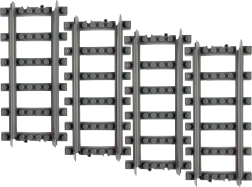 Stavebnice BLOXO rovné koleje pro vlaky a tramvaje RAPPA – 4 ks