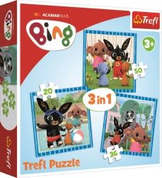 Puzzle Bing Králíček - Zábava s přáteli