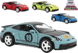 Kinsmart Porsche 911 rallye livery – kovový model s pull-back (13 cm)