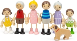Bigjigs Toys sada panenek do domečku rodina
