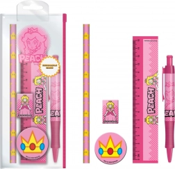 Školní set Super Mario Peach v plastovém pouzdru