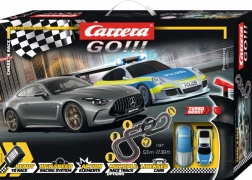 Autodráha Carrera GO Chase’n Race 5,3 m s vozy MERCEDES-AMG GT 63 a PORSCHE 911 GT3