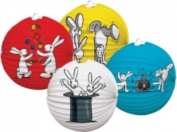 Papírový kulatý lampion BOB A BOBEK 25 cm