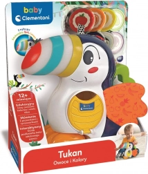 Interaktivní tukan Adrian – učení ovoce a barev, sorter žetonů, CZ/SK verze od Clementoni