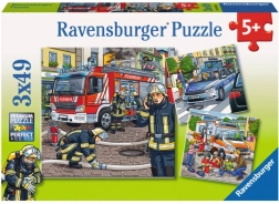 Ravensburger puzzle Záchranáři 3×49 dílků