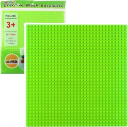 Konstrukční deska na stavební kostky světle zelená 25,5x25,5 cm