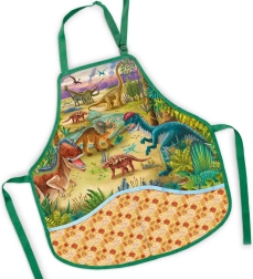 Dětská zástěra na výtvarnou výchovu dinosauři 50 × 55 cm - 1 kus