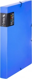 Archivační box A4 s gumičkou, modrý, polypropylen, 3 cm hřbet