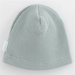 Kojenecká bavlněná čepička NEW BABY Luxury Clothing šedá