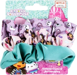 Sada gumiček do vlasů Gabby's Dollhouse (Gábinin kouzelný domek) 3 ks