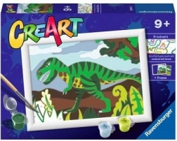 Creart malování podle čísel – dinosaurus