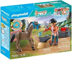 Playmobil Ranč u Vodopádu s Kovářem Benem a Koněm Achillesem