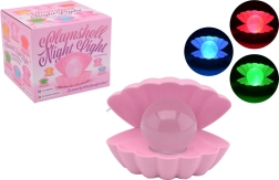 Lampička Mušle s Perlou měnící barvy