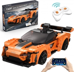 Stavebnice CaDA RC sportovní auto BLAZE CAR, oranžové, Dual Mode, 295 dílků