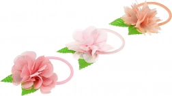 Gumičky do vlasů s květinou Chayenne 3 ks