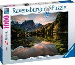 Puzzle 1000 dílků Ravensburger – jezero Piburger