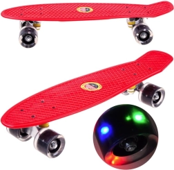 Skateboard Fiszka s LED kolečky