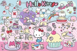 Puzzle Objevuj svět Hello Kitty 300 dílků