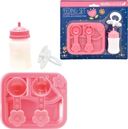 Dolls World set doplňků pro panenky – krmení a péče