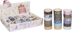 Dekorační washi páska 1,5 cm × 3 m – různé motivy