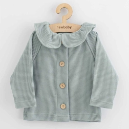 Dětský kabátek na knoflíky new baby laura šedý 62 (3–6 m)