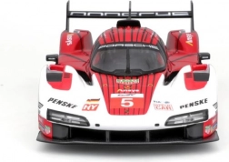 kovový model auta 1:24 bburago porsche 963 white/red #5