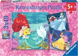 Ravensburger puzzle Disney princezny – večer s princeznami, 3×49 dílků