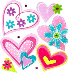 Small Foot Samolepicí Dekorace na Zeď Srdce