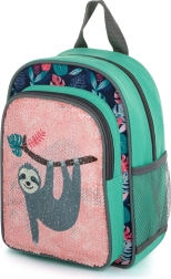 Dětský předškolní batoh s flitry Lenochod