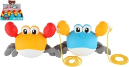 Natahovací krab hračka 20x12cm - dvoubarevný