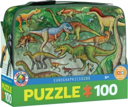 Puzzle v termo svačinovém boxu Dinosauři 100 dílků EUROGRAPHICS