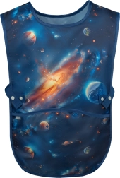 Dětská omyvatelná zástěra vesmír