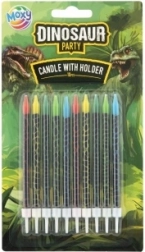 Dortové svíčky s dinosaury, 10 ks