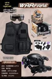 Vojenský policejní set pro malé děti s helmou
