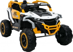 Dětské elektrické auto žluto-bílé 4x4
