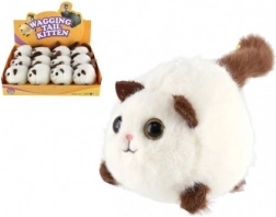 Plyšová hračka natahovací kočička 10 cm