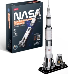3D puzzle Saturn V Rocket – 136 dílků