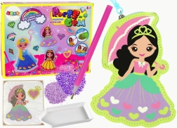 Sada korálků na diamantové tvoření – přívěsek princezna