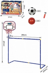 Sportovní sada 2v1 SPORTO pro BASKETBAL a FOTBAL