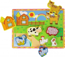 Dřevěná 3D vkládačka Farma